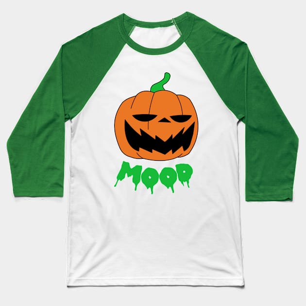 Halloween Funny Pumpkin Jack-o-lantern Mood Costume Baseball T-Shirt by charlescheshire